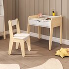 Mesa Infantil Em Madeira Maciça E Mdf Corujinha Casatema Made