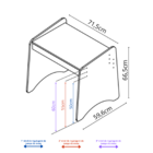 Mesa Infantil Luna Branco - Movelbras