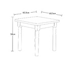Mesa Infantil Quadrada Em Madeira Maciça Kids Branca - Straub