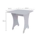 Mesa Infantil Quadrada Kitcubos Cinza