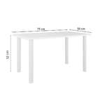 Mesa Infantil Retangular Laura Branca