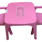 Mesa Infantil Rosa + 02 Cadeira Infantil Plasnorthon Kit