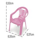 Mesa Infantil Rosa + 02 Cadeira Infantil Plasnorthon Kit