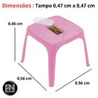 Mesa Infantil Rosa Plasnorthon