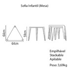Mesa Infantil Sofia Em Polipropileno E Fibra De Vidro Amarelo