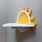 Mesa Infantil Tampo Em Mdf Nuvem Sol Branco