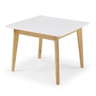 Mesa Infantil Toy 60x60cm  Branco/amêndoa