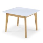 Mesa Infantil Toy 60x60cm  Branco/amêndoa