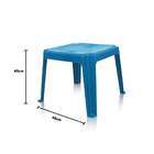 Mesa Infantil Ursinho Com 1  Cadeira Plástica Azul