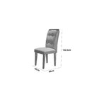 Mesa Inovare 180 Tp Mdf Vidro/canto Reto Com 6 Cadeiras Valen