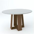 Mesa Isabela 135x135 Imbuia/off White