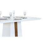 Mesa Itália 450 Tampo De Madeira Chanfrado 1200x900 Dj Móveis