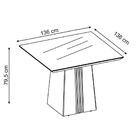 Mesa Itália Quadrada De 8 Lugares Com Tampo Canto Curvo De Ma