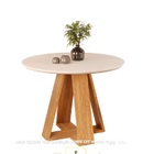 Mesa Jantar 4 Lugares 1 04 Tampo Chanfrado Redondo Freijo / O