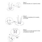 Mesa Jantar 90cm E Pé Palito De 75cm Reforçada Badalona - Bra