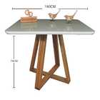 Mesa Jantar Base X Tampo Retangular Laca Com Vidro 140x90cm -