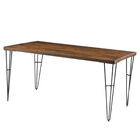 Mesa Jantar Bronx Mad Rustic Brown Base Aço Grafite 160cm - 3