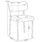 Mesa Jantar Capri 160cm Off White 6 Cadeiras Melina B05 Linho