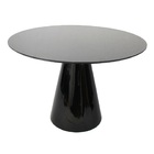 Mesa Jantar Cone 4a6 Cad. Preto Absoluto Redonda 137cm Preto