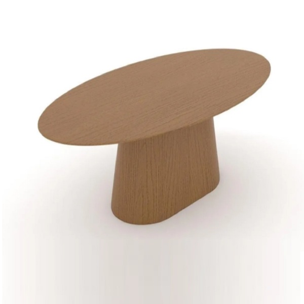 Mesa Jantar Cone 4a6 Lugar Madeira Freijo Oval 100x180cm Frei