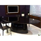 Mesa Jantar Cone 4a6 Lugar Madeira Laq.pta Oval 100x180cm Pre