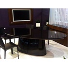 Mesa Jantar Cone 6a8 Lugar Madeira Laqueda Pta Oval 122x198cm