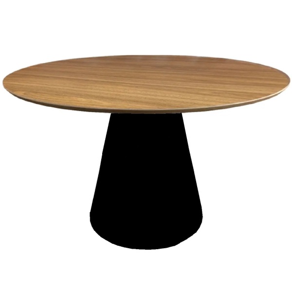 Mesa Jantar Cone P/8a10cad.madeira Freijo Redonda 150cm Preto