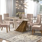 Mesa Jantar Dj Móveis Forme 1800x900 Com 6 Cadeiras Jade