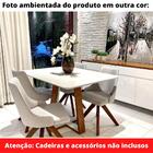 Mesa Jantar Emilly Maitê Redonda 120 Cm Tampo Madeira Vidro C
