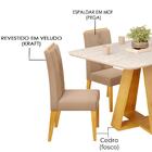 Mesa Jantar Kiara E 4 Cadeiras Yasmin Dj Moveis