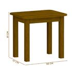 Mesa Jantar Madeira Maciça Safira Imbuia 67x88 Nemargi