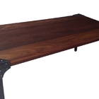 Mesa Jantar Madeira Pés De Ferro Estilo Industrial 1,30 Mts