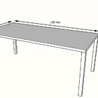 Mesa Jantar Madeira Pés De Ferro Estilo Industrial 1,90 Mts