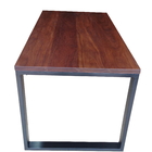 Mesa Jantar Madeira Pés De Ferro Estilo Industrial 1,90 Mts