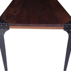 Mesa Jantar Madeira Pés De Ferro Estilo Industrial 2,40 Mts