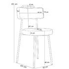 Mesa Jantar Montreal Preto 135cm Com 06 Cadeiras Industrial B