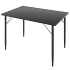 Mesa Jantar Multiuso Madri Cor Preto Com Pés Cor Preto - Shop