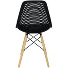Mesa Jantar Retangular Eiffel 120 X 80cm Preta + 4 Cadeiras E