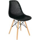 Mesa Jantar Retangular Eiffel 120 X 80cm Preta + 4 Cadeiras E