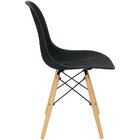 Mesa Jantar Retangular Eiffel 120 X 80cm Preta + 4 Cadeiras E