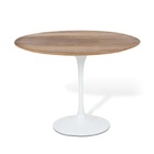 Mesa Jantar Saarinen 4 Cad. Madeira Imb. Redonda 107cm Branco