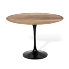Mesa Jantar Saarinen 4 Lugar Madeira Imb. Redonda 107cm Preto