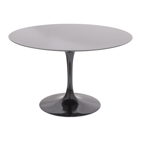 Mesa Jantar Saarinen 4 Lugar Preto Absoluto Redonda 90cm Preto