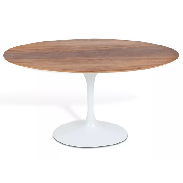 Mesa Jantar Saarinen 4a6 Cad. Madeira Imb. Oval 90x160cm Bran