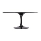 Mesa Jantar Saarinen 6a8 Cad. Sao Gabriel Oval 122x235cm Preto