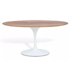 Mesa Jantar Saarinen 8a10 Cad. Madeira Imb. Oval 137x244cm Br
