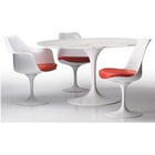 Mesa Jantar Saarinen Carrara Redonda 150cm Branco