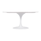 Mesa Jantar Saarinen Espirito Santo Oval 100x180cm Branco