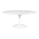 Mesa Jantar Saarinen Espirito Santo Oval 90x160cm Branco