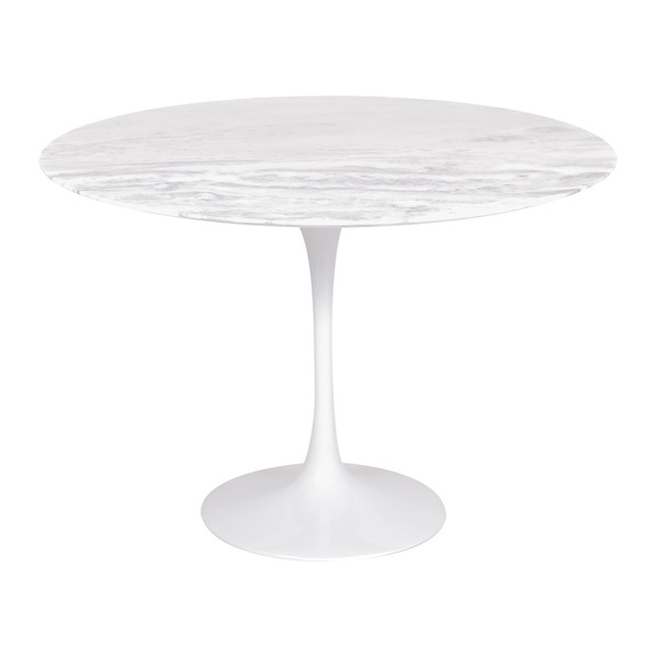 Mesa Jantar Saarinen Espirito Santo Redonda 107cm Branco